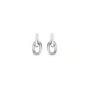 Rabanne Double Xl Link Earrings In Black