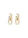 Rabanne Double Xl Link Earrings Gold In Gold