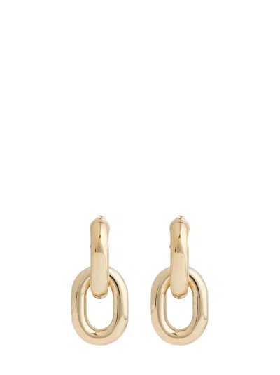 Rabanne Double Xl Link Earrings In Gold