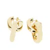 Rabanne Double Xl Link Earrings In Gold
