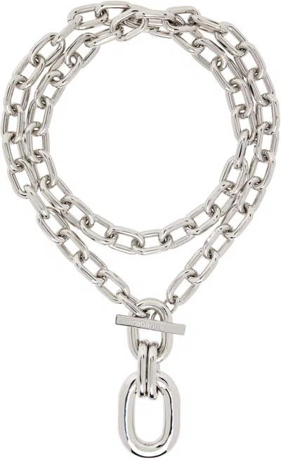 Rabanne Double Xl Link Necklace In Metallic