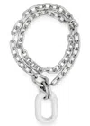 Rabanne Double Xl Link Necklace In Silver