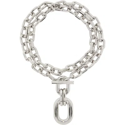 Rabanne Double Xl Link Pendant Necklace In Neutral