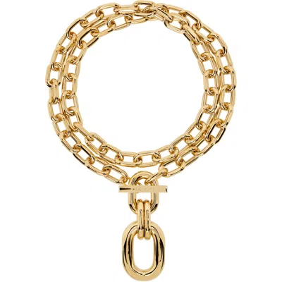 Rabanne Double Xl Link Pendant Necklace In Pattern