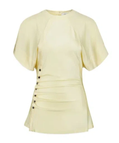 RABANNE PACO RABANNE ANGLAISE DRAPED BLOUSE