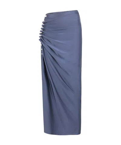 RABANNE DRAPED-DETAIL SKIRT