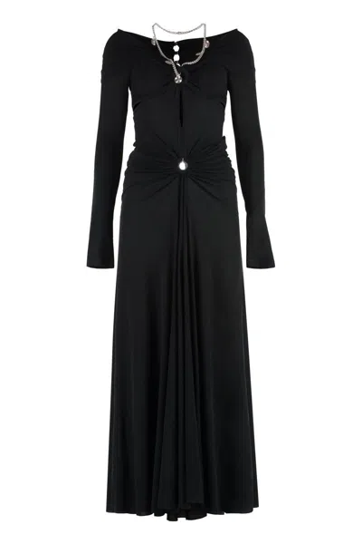 Rabanne Draped Jersey Dress