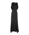 Rabanne Draped Maxi Dress In Black