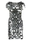 Rabanne Sparkle Disc-embellished Dress In Multi