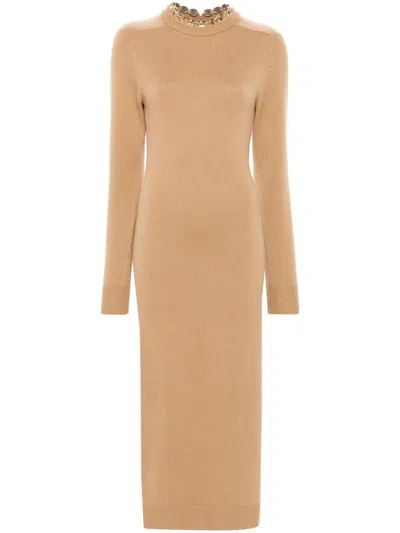 Rabanne Dress In P Camel
