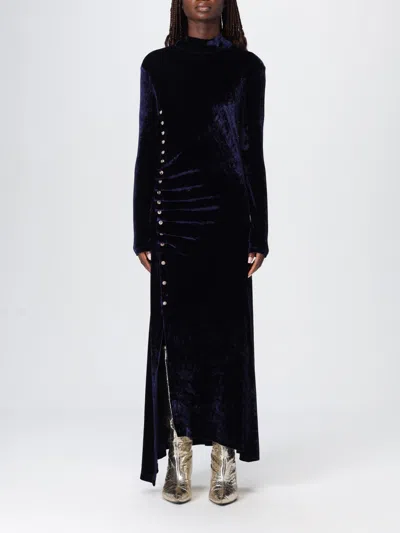 Rabanne Dress  Woman Color Blue In Black