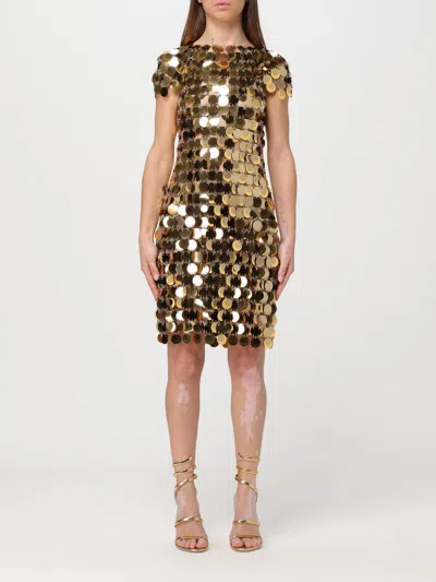 RABANNE DRESS RABANNE WOMAN COLOR GOLD,F32282047