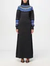 Rabanne Robe Long Sweater Dress In Grau