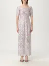 Rabanne Off-the-shoulder Twist-front Metallic Lace Maxi Dress In Silver