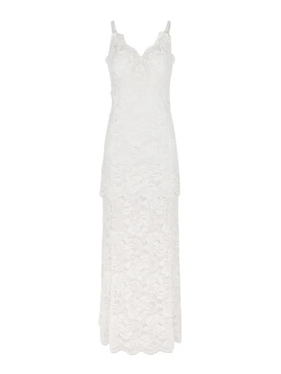 RABANNE VESTIDO LARGO - BLANCO