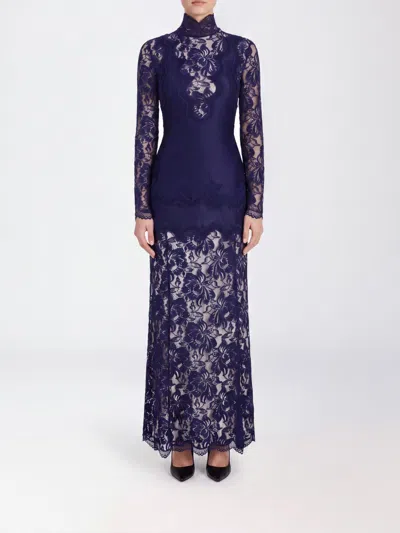 Rabanne Dress Woman Color Navy In Blue