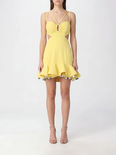 Rabanne Dress Woman In Yellow