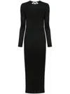 Rabanne Luxe Black Maxi Dress In Black