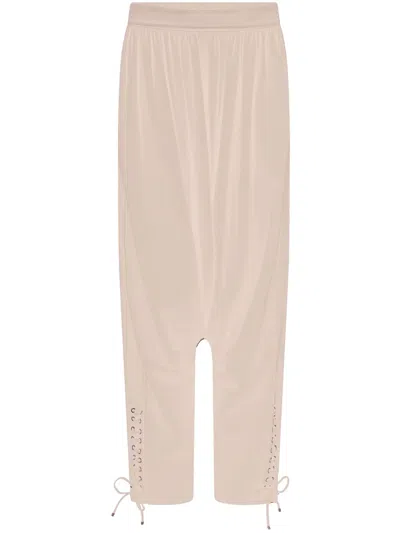 Rabanne Drop-crotch Trousers In Neutrals