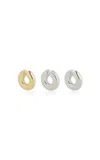 Rabanne Ear Cuff Set In Multi