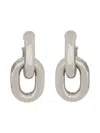 Rabanne Orecchini Doppio Cerchio Xl Link In Silver