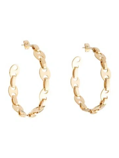 Pre-owned Rabanne Eight Link Nano Hoop Earrings In Multicolor