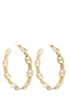 Rabanne Chain-link Hoop Earrings In Gold