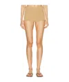 Rabanne Elastic Waist Shorts In Nude