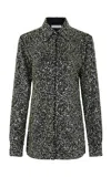 Rabanne Embellished Button-down Shirt In Black