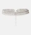Rabanne Embellished Chain Belt In Silver