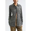 Rabanne Sequin-embellished Long-sleeves Shirt In Gray
