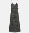Rabanne Sequin-layered Midi Dress In Multi