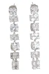 Rabanne Embellished Earrings In Silver