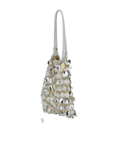 Rabanne Embellished Handbag In Gray