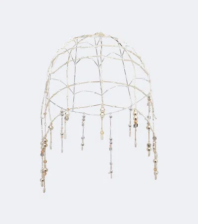 Rabanne Embellished Headpiece In Silber