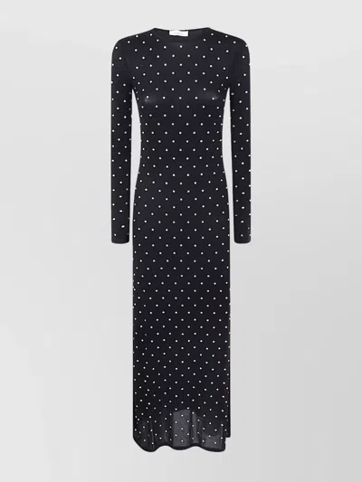 Rabanne Embellished Second Skin Jersey Dress In Blue