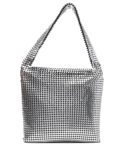 Rabanne Embellished Shoulder Bag In Silver