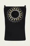 Rabanne Embellished Tank Top In Black