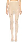 Rabanne Embellished Tights In Pink