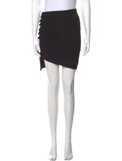 Pre-owned Rabanne Embroidered Accent Mini Skirt In Black
