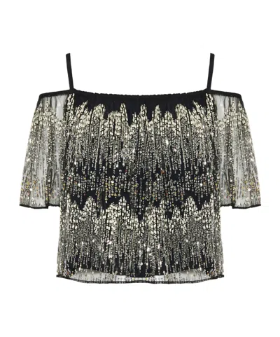 Rabanne Embroidered Blouse In Multi