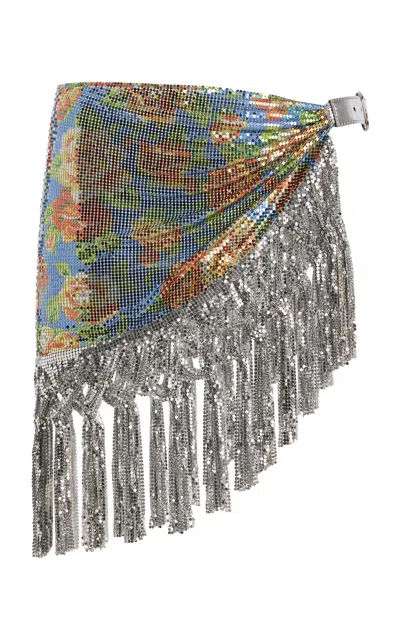 Rabanne Exclusive La Isla Mesh Skirt Attachment In Blue