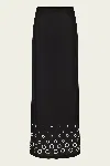 Rabanne Jupe Eyelet-embellished Jersey Maxi Skirt