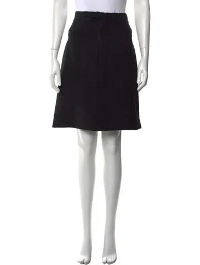 Pre-owned Rabanne Eyelet Trim Mini Skirt In Black