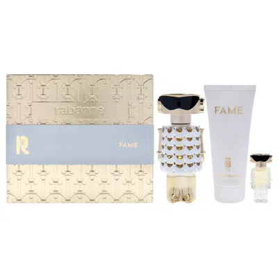 Rabanne Fame By Paco  For Women - 3 Pc Gift Set 2.7 oz Edp Spray, 0.14oz Edp Splash (mini), 3.4oz Bod In Multi