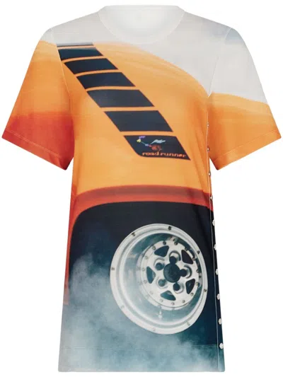 Rabanne Print Short Sleeve T-shirt In Multi
