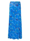 Rabanne Fish-print Maxi Skirt In Multi