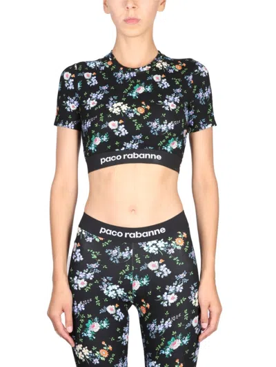 RABANNE FITTED CROPPED TOP