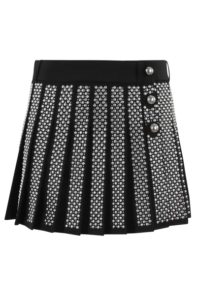 RABANNE RABANNE FITTED MINI SKIRT WITH SIDE BUTTON CLOSURE