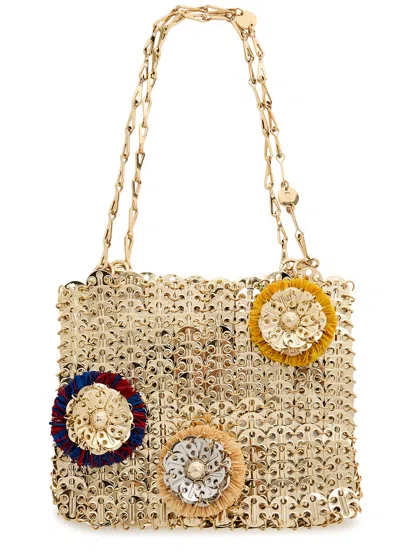 Rabanne Floral-appliqué Disc Shoulder Bag